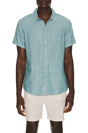Linen Button Down Shirt Vintage Summer