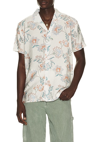 Textured Camp Shirt Vintage Summer