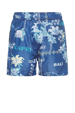 Vintage Summer Ponji Swim Shorts in Navy. Size S. Also