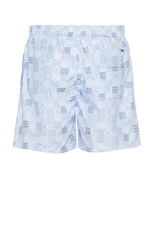 Vintage Summer Ponji Swim Shorts in Blue