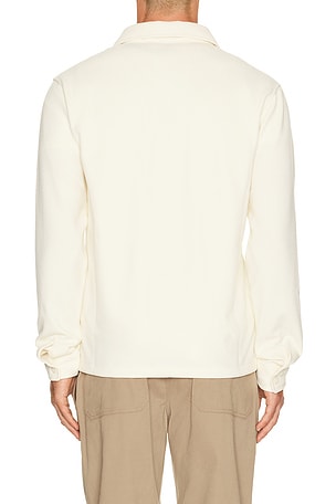 Vuori Waffle Shirt Jacket in Cream
