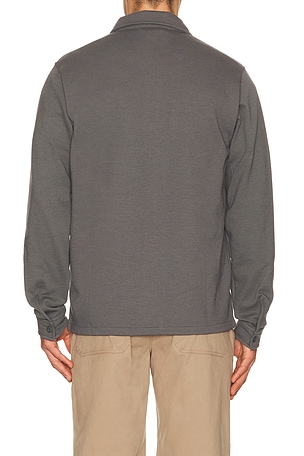 Vuori Waffle Shirt Jacket in Grey