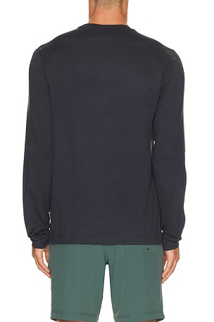 Vuori Ponto Performance Long Sleeve Tee in Blue
