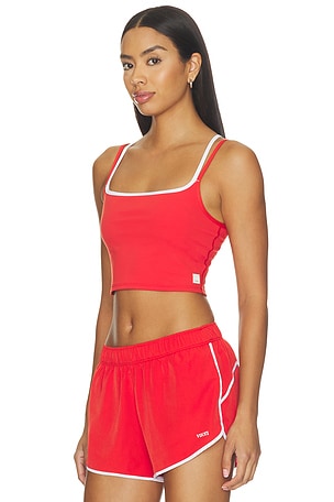 Vuori Daily Layered Tank Top in Red