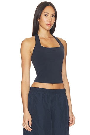 Vuori Alltheform Logo Tank Top in Navy