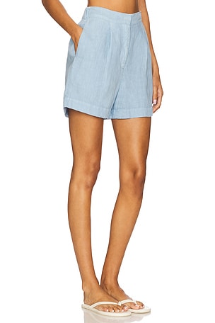VIR VITA Linen Shorts in Baby Blue