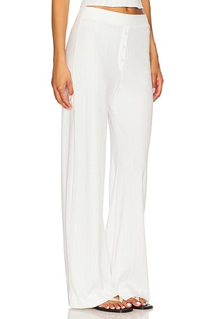 VIR VITA Pointelle Lounge Pant in White