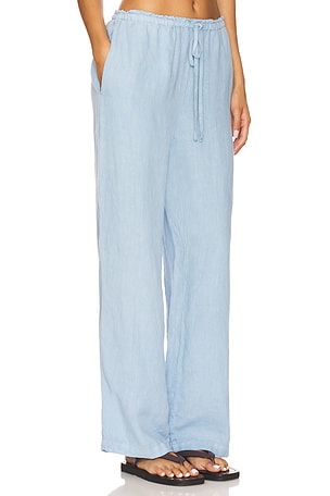 VIR VITA Delphine Linen Pant in Baby Blue