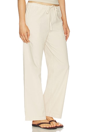 VIR VITA Siena Cotton Poplin Pant in Beige