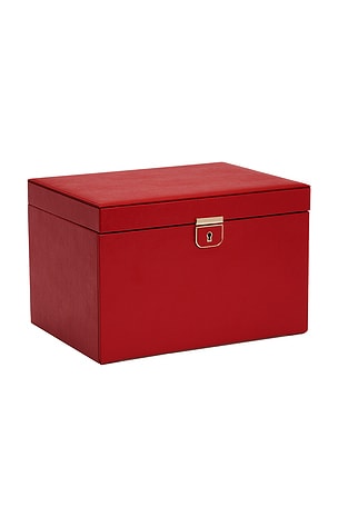 WOLF Palermo Large Jewelry Box in Red