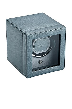 WOLF Cub Single Watch Winder With Cover in Grey