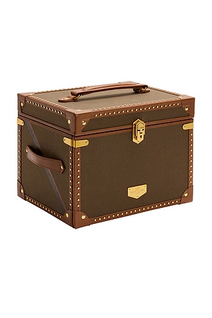 WOLF Ida Trunk Jewelry Box in Brown