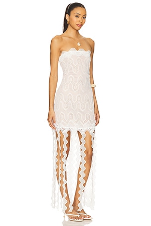 Waimari Oasis Maxi Dress in White