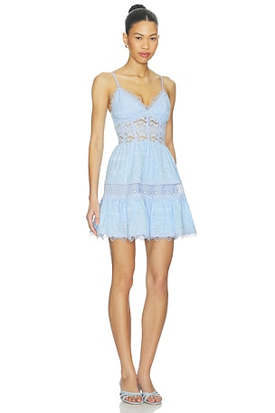 Waimari Amarelle Mini Dress in Blue. Size XS. Also