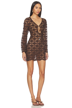 Waimari Positana Tunic Dress in Chocolate