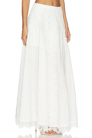 Waimari Resplandor Maxi Skirt in White