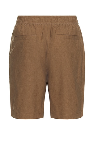 WAO Relaxed Linen Short in Brown