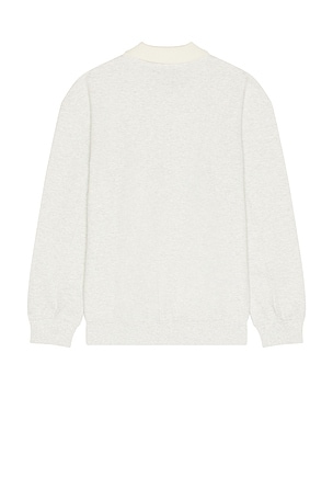 WAO Knit Polo Sweatshirt in Cream