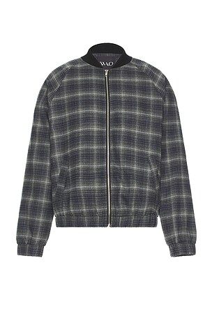 nike plaid bomber jacket