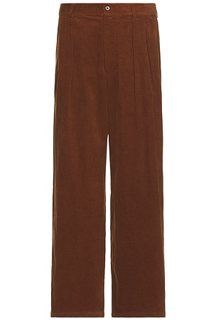 Wide Leg Pleated Corduroy Pant WAO