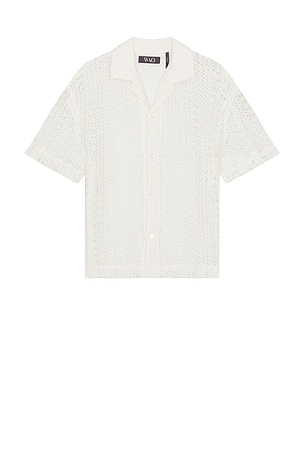 Crochet Lace Camp Shirt WAO