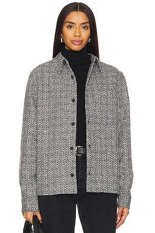 Boucle Tweed Shirt Jacket WAO