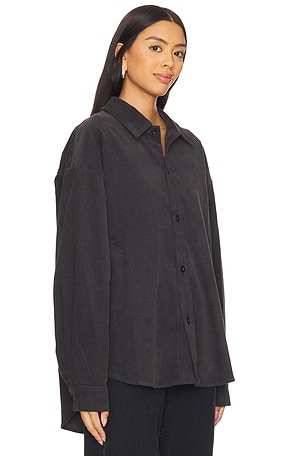 WAO Oversized Corduroy Shirt in Grey