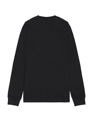 WAO The Long Sleeve Pocket Tee in Black