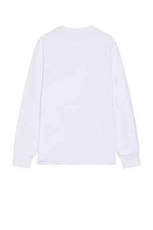 WAO The Long Sleeve Pocket Tee in White