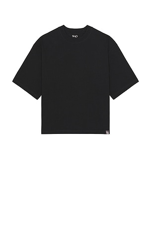 WAO The Oversized Cropped Tee in Black