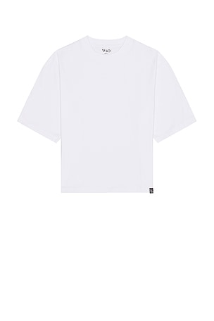 WAO The Oversized Cropped Tee in White