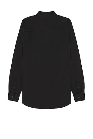 WAO Long Sleeve Twill Shirt in Black