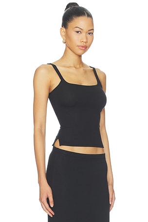 WAO Square Neck Tank in Black