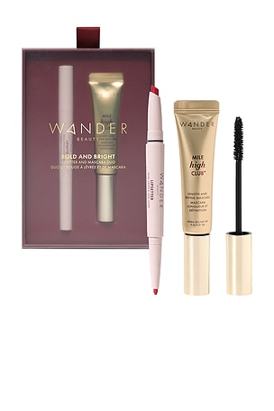 DÚO DE LÁPIZ LABIAL Y RÍMEL BOLD AND BRIGHT LIPSETTER & MASCARA DUO Wander Beauty