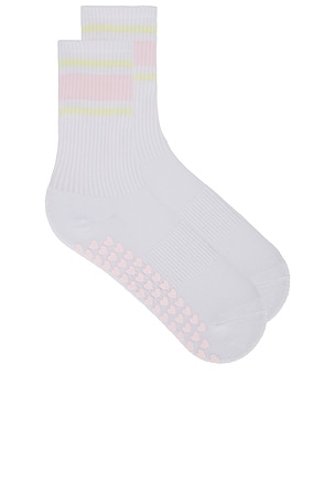 Multi Stripe Grip Sock WellBeing + BeingWell