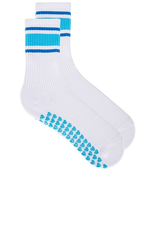 Multi Stripe Grip Sock WellBeing + BeingWell