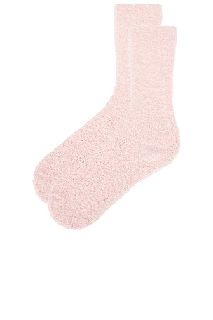 WellBeing + BeingWell Plush Lounge Sock in Pink