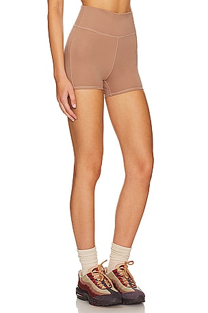 WellBeing + BeingWell MoveWell Rio 4 Inch Short in Brown
