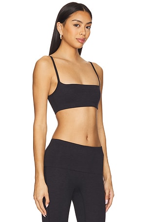 WellBeing + BeingWell LoungeWell Sloane Sports Bra in Charcoal