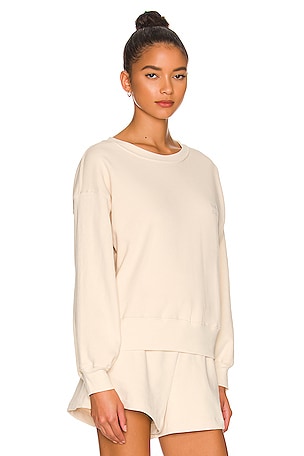 WellBeing + BeingWell Goldie Sweatshirt in Cream. Size XXS. Also