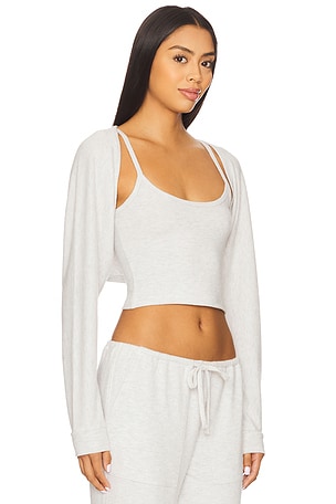 WellBeing + BeingWell Arden Shrug in White