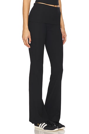 WellBeing + BeingWell Aria Foldover Pant in Black