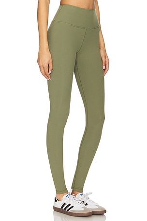 WellBeing + BeingWell Isla Micro Rib Legging in Olive