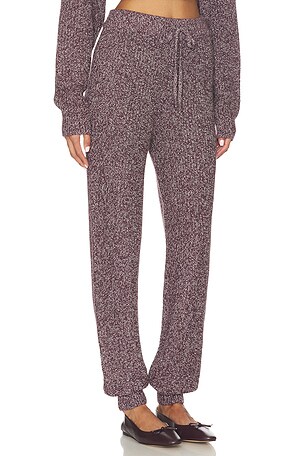 WellBeing + BeingWell Dale Knit Pant in Purple