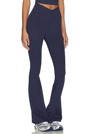 WellBeing + BeingWell FlowWell Callista Crossover Pant in Navy