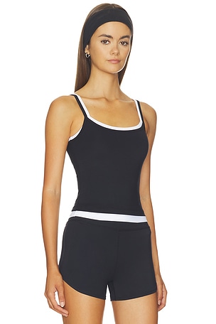 WellBeing + BeingWell Flowwell Sage Tank in Black & White