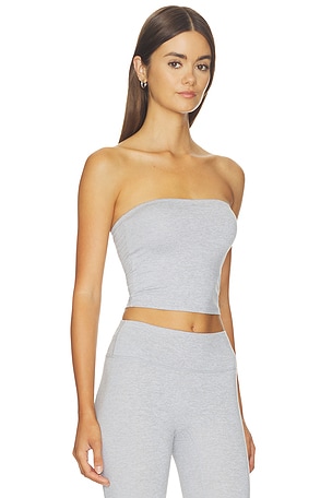 WellBeing + BeingWell Loungewell Light Camden Tube Top in Grey