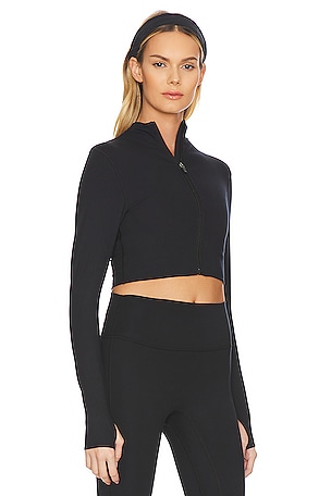 WellBeing + BeingWell FlowWell Nova Cropped Jacket in Black