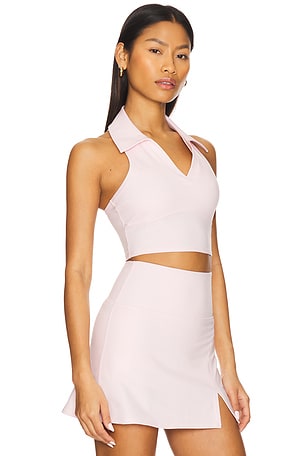 WellBeing + BeingWell MoveWell Frankie Cropped Tank in Pink. Size XS. Also
