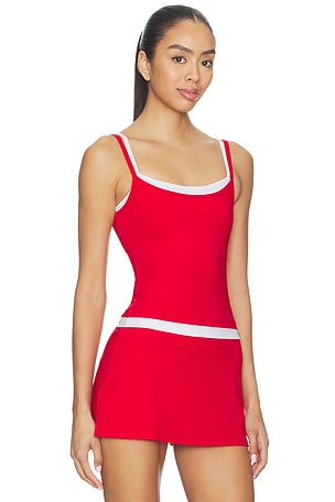 WellBeing + BeingWell Flowwell Sage Tank in Red